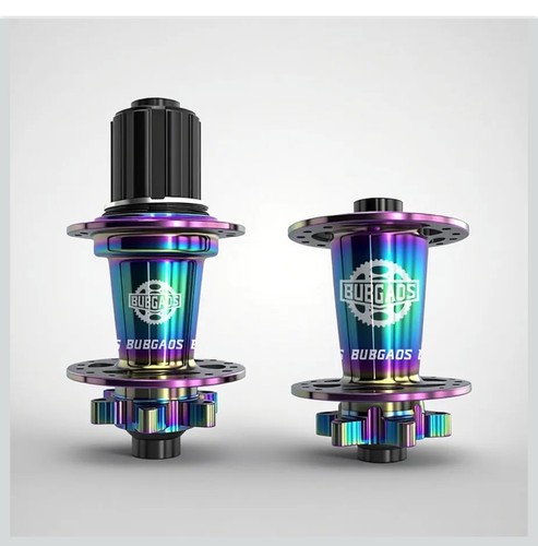Mtb disc hub set 32h - mtb, rainbow
